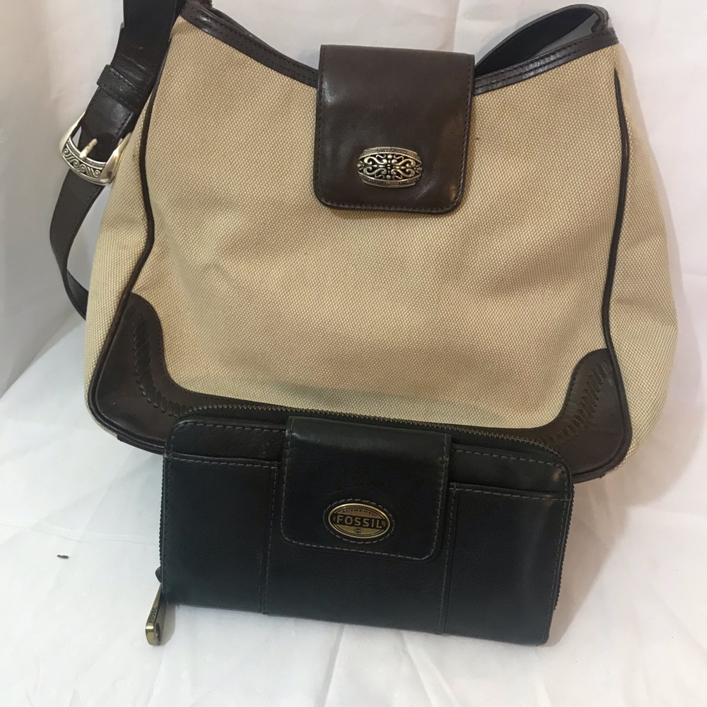 Vintage Fossil purse with wallet